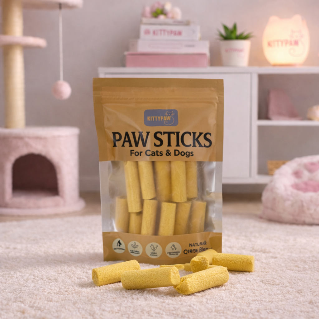 Cat & Dog Treat Bundle | Crunchy Biscuits, Treat Sticks & Meal Topper | Chicken, Milk & Egg Yolk Natural Snacks