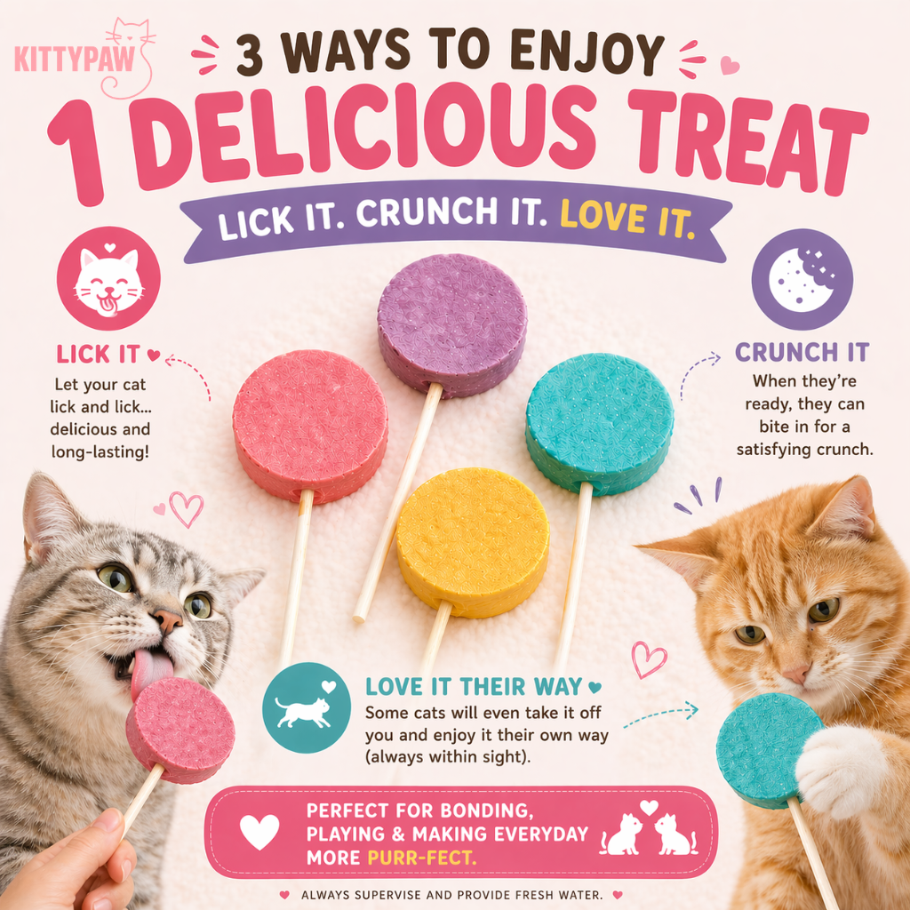 Cat Treat Bundle – 3 Pack KittyPaw Snacks | Chicken, Cheddar & Egg Yolk | Healthy, Grain Free Cat Treats UK