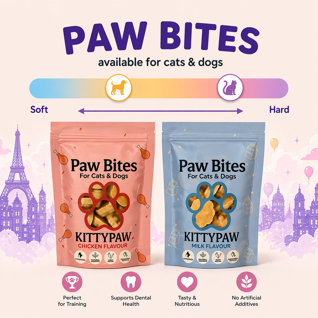 Ultimate Dog Treat Trio | Chicken, Egg Yolk & Sesame Dog Treat Bundle | Natural High Protein Soft Chews for Dogs